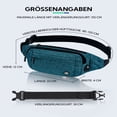 thumbnail image 4 of WATERFLY Unisex Lightweight Running Hiking Jogging Nylon Fanny Pack Waist Bag-Teal Blue, 4 of 7
