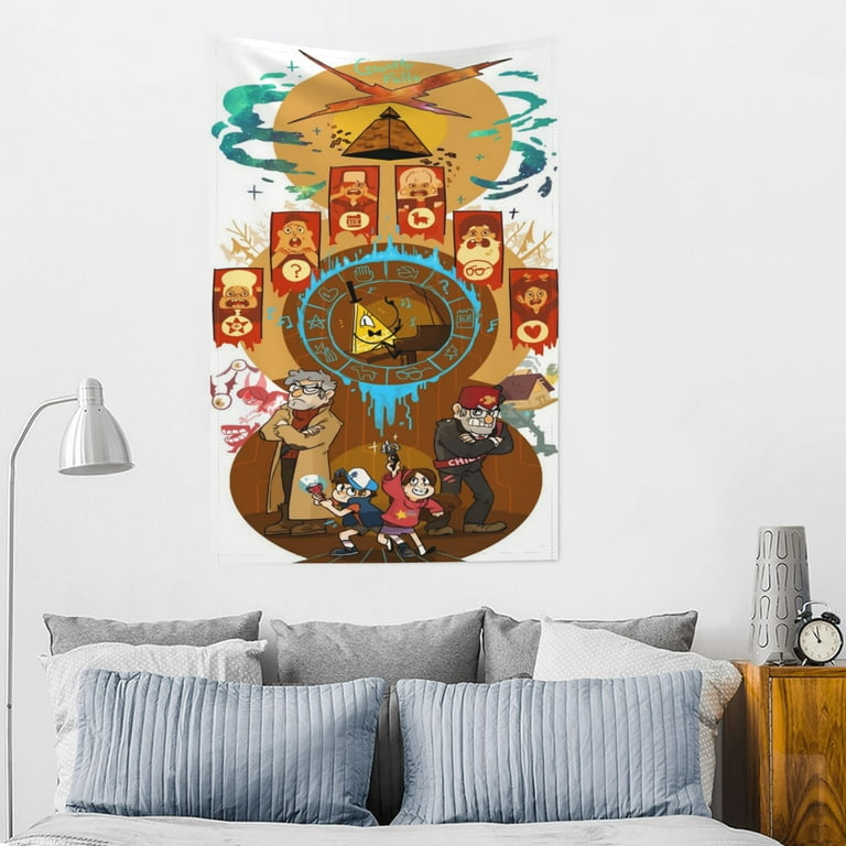 Bill Cipher Tapestry for Men Boys Bedroom Living Room Dorm Wall Decor Walmart