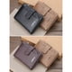 thumbnail image 3 of Minnieouse Baellerry Hombre Monedero Cartera de cuero Tarjetero Compartimiento Carteras Padre Regalo Accesorio para cumpleaños Aniversario Carteras Negro, 3 of 6