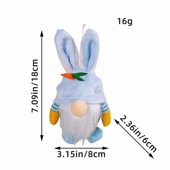 Mini Bunny Ear Easter Doll Toys, Soft Small Plush Toys, Portable Desktop Decor Toys, Steady Placement Ornament Toys, Kids Tiny Gift Doll Toys, Mini Easter Plush Toys
