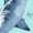 Blue, variant on Women's Underwater Shark Art Print V-Neck Sleeveless T-Shirt Breathable Summer Tank Top