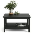 thumbnail image 4 of Tvilum Madrid Living Room Coffee Table with 1 Fixed Open Shelf, Black Matte, 4 of 11