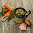 thumbnail image 3 of Ecodeco 24 oz Large Ceramic Coffee Mug  - Jumbo Tea Cup - Oversized Pottery Soup Mug with Handle - 1 PCS (Blue to Tan), 3 of 8