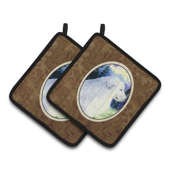 Carolines Treasures SS8980PTHD Great Pyrenees Pair of Pot Holders, 7.5HX7.5W, multicolor