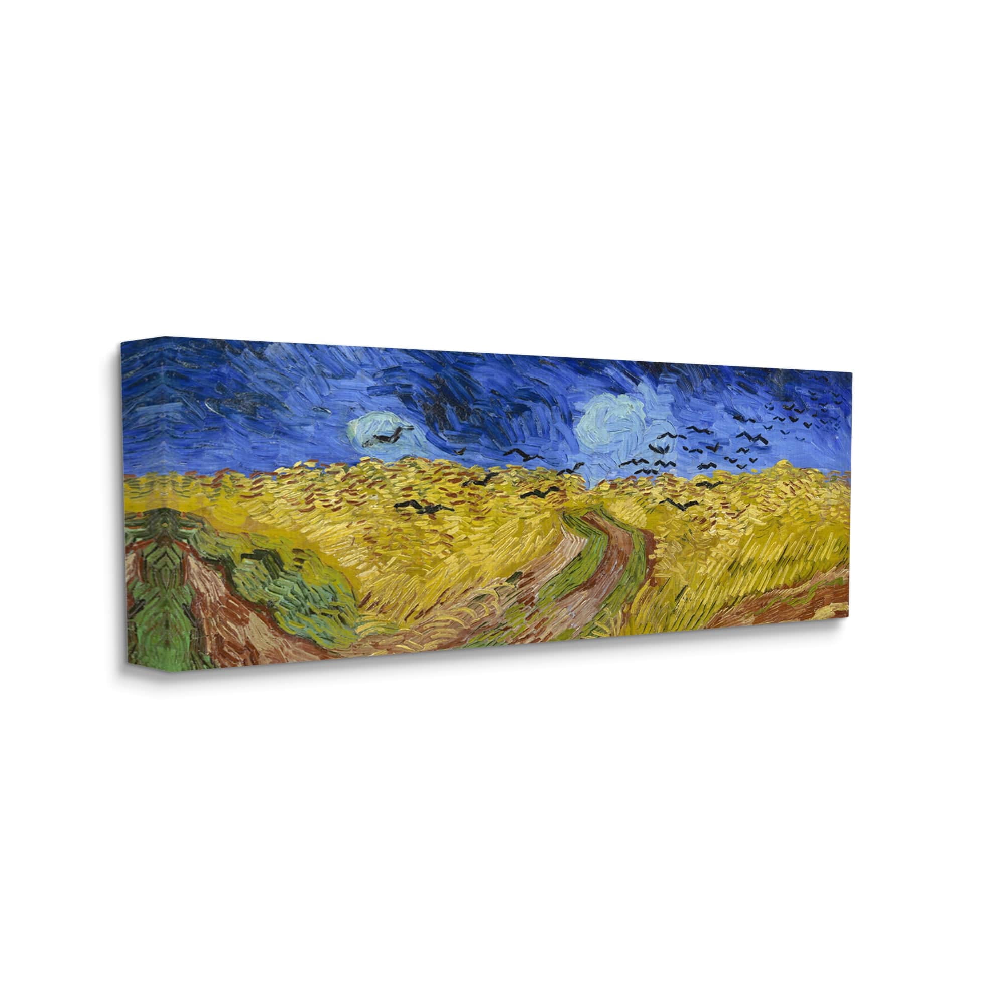 Stupell Industries Wheatfield with Crows Vincent van Gogh Classic Painting Painting Gallery Wrapped Canvas Print Wall Art, Design by one1000paintings