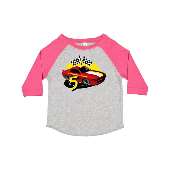 Inktastic Race Car 5th Birthday Boys Toddler T-Shirt