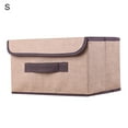 thumbnail image 2 of SPRING PARK Larger Storage Cubes Non Woven Fabric Foldable Collapsible Storage Cube Bin Organizer Basket with Lid, Handles, Removable Divider For Home, Office, Nursery, Closet, 2 of 7