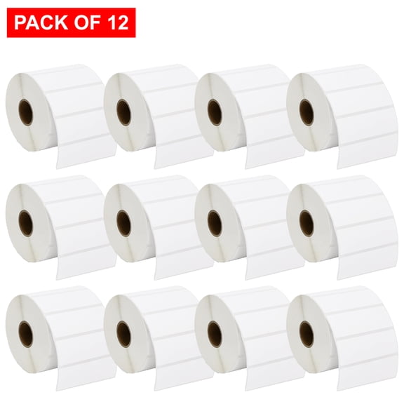 Strongmor ZB 3" X 1” Direct Thermal Labels for Barcodes, Postage Address, Shipping Labels, 1300 Count Per Roll (Pack of 12 Roll)