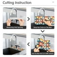 thumbnail image 5 of Yayeee Faucet Mat for Kitchen Sink 14.7" Diatomite Long Splash Guard Pad, Yellow Checkered Daisy, 5 of 7