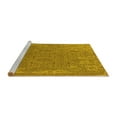 thumbnail image 2 of Ahgly Company Machine Washable Indoor Rectangle Oriental Yellow Industrial Area Rugs, 5' x 8', 2 of 4