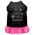 thumbnail image 2 of Yes! I Want To Build A Snowman Rhinestone Dog Dress Light Pink 4X (22), 2 of 2