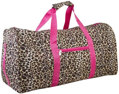 Pink Leopard Gym Duffle Bag 21-inch 