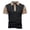 (Casual 408)Black, variant on Mens Big & Tall Shirt Solid Color Blouse Casual Short Sleeve Summer Turndown Collar Button Knitted Tops Tees Plus Size