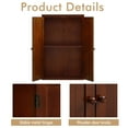 thumbnail image 4 of Bathroom Storage Cabinet, Freestanding Wooden Floor Cabinet with Adjustable Shelf and Double Doors, 4 of 7