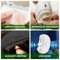 thumbnail image 5 of Electric Nail Clipper Automatic Electric Nail Trimmer Safety Nail File Nail Cutter Nail Scissors Grinding Fingernails and Toenails with Cleaning Brush for Adults Elderly, 5 of 10