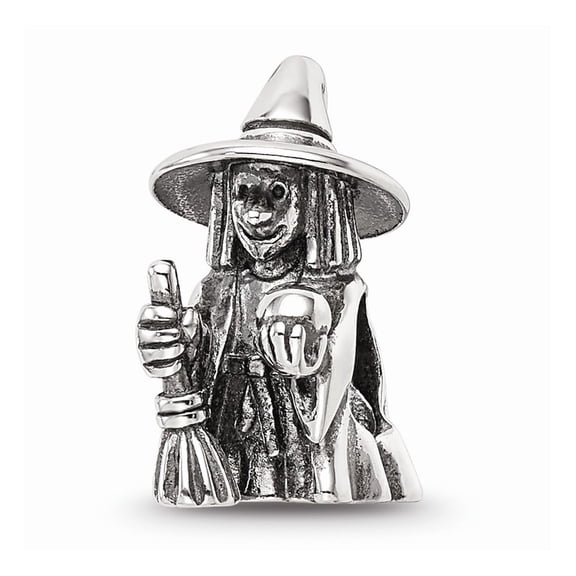 925 Sterling Silver Reflections Witch Bead; for Adults and Teens; for Women and Men