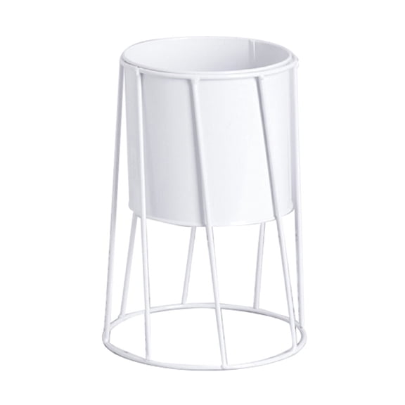 BESTYASH White Iron Plant Stand for Indoor and Outdoor Use, Decorative Pot Holder for Home and Garden