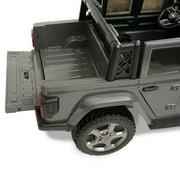 Jeep Gladiator Rubicon 12V Battery Powered Ride on, 2 Seater, Children Ages 3-5, Max Spped 5 MPH, Gray