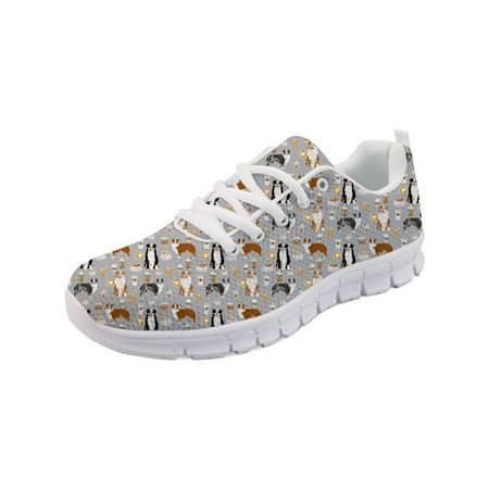 

Australian Shepherd Printing Flat Shoes Ladies Fashion Sneakers for Females Breathable Mesh Shoes Teenagers Zapatos