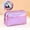 Purple, variant on Djiypn Travel Makeup Bag, Cosmetic Bag Make Up Organizer Waterproof Toiletry Bag, Cute Pouch for Women Purse for Toiletries Accessories Brushes