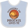 thumbnail image 3 of Inktastic Someone in Phoenix Loves Me Boys or Girls Baby Bib, 3 of 4