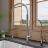 thumbnail image 5 of Brushed Nickel Commercial Spring Kitchen Faucet, 5 of 12