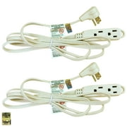 Royal Designs White 12 Foot Indoor/Outdoor Extension Cord, Set of 2