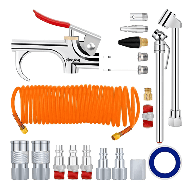Kit Accesorios Aire Bloosom Para Compresor Con Manguera 20 Piezas Multicolor