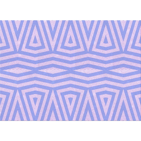 Ahgly Company Indoor Rectangle Patterned Purple Mimosa Purple Area Rugs, 2' x 3'