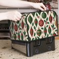 thumbnail image 7 of Toasting Machine Cover 4 Pieces 12.4×10.6×8.3in Dust-Proof Explosion-Proof Waterproof And Wear-Resistant Hollow Bottom Classic Christmas Ornament Pattern, 7 of 7
