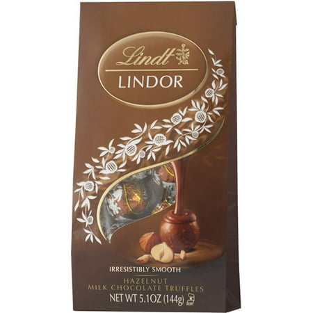 Lindt Lindor Hazelnut Milk Chocolate Truffles, 5.1 OZ