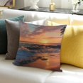 thumbnail image 3 of BCIIG Sunset Beach Palm Trees Pillow Covers for Home Furnishing 12x12in, 3 of 5