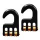 thumbnail image 1 of 2x de polea de aparejo de windsurf negro y ruedas de 3 rodillos - Aleación de aluminio resistente - Windsurf Hardware de surf Accesorios p shamjiam Gancho para polea de windsurf, 1 of 7