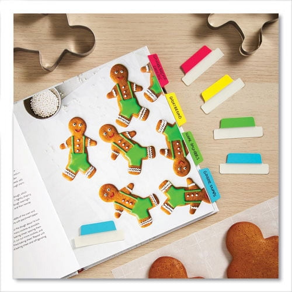 Ultra Tabs Repositionable Tabs, Margin Tabs: 2.5" x 1", 1/5-Cut, Assorted Colors, 48/Pack | Bundle of 10 Packs