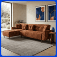thumbnail image 1 of LASE Muebles Sala Esquinera En L Sofá Cama Reclinable 3 En 1 • California Onix, 1 of 7