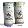 thumbnail image 2 of Bichon Frise Mother Book Lover Living That Dog Mom Life Happy Mother's Day 20oz Stainless Steel Tumbler Insulated Cup with Lid Bichons Dog Lovers Gifts Idea - 03004, 2 of 5
