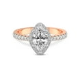 thumbnail image 4 of IGI Certified 2 Carat Marquise Shape Lab Grown Diamond Engagement Ring | 14K Rose Gold | Amarya Secret Double Halo Lab Diamond Ring | FG-VS1-VS2 Quality Friendly Diamonds, 4 of 6