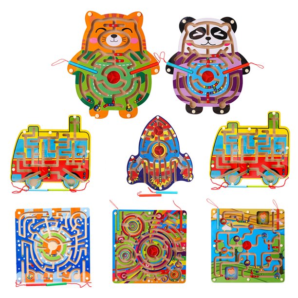 Gwong Juguete Figura de dibujos animados magnético laberinto tablero corriendo perla rompecabezas juego intelectual niño juguete Gwong 30005114