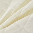thumbnail image 4 of EleganHome 3-PCs Diamond Quilt with Ruffle Edge Bedspread/Coverlet Ivory Color Queen Size 90" X 92", 4 of 5