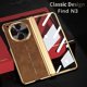 thumbnail image 4 of For Oppo Find N3 5G Phone Case with Tempered Glass Film Electroplating Leather PC Mobile Cover - Bro, 4 of 5