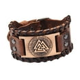 thumbnail image 1 of Pulsera de tótem vikingo Sunnimix Cuero PU Rojo Cobre, 1 of 8