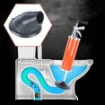 thumbnail image 2 of Miumaeov High Pressure Toilet Clean Air Drain Blaster Pump Plunger Sink Pipe Clog Remover with 4" Rubber Cone, 2 of 16