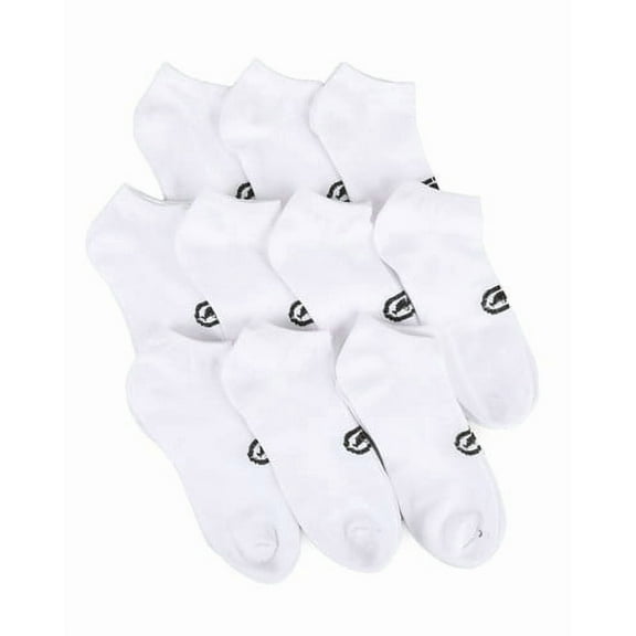 Ecko Men's Basic White Quick Dry No Show Athletic Socks (10 Pack)