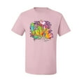 thumbnail image 2 of Wild Bobby, Colorful Rainbow Paint Love Streetwear Men's Graphic T-Shirt, Light Pink, 2XL, 2 of 3