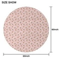 thumbnail image 6 of Pink Christmas Gingerbread Pattern Round Tablecloth 60"x60",Wrinkle Wipeable Table Cloth for Kitchen Dining Room Picnic Patio Party, 6 of 6