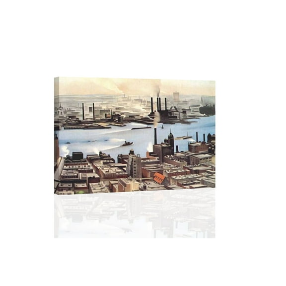 Okeeffe East River From The 30th Story Of The Shelton - CANVAS OR PRINT WALL ART
