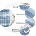 thumbnail image 6 of Shower Curtain Bathroom Set Modern Abstract Stripe Art Waterproof Fabric Shower Curtains with Grommets&Hooks, Oil Painting Blue Gray Art Privacy Bath Curtain for Bathtub 60x72in, 6 of 9