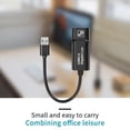thumbnail image 2 of Adaptador USB 2.0 3.0 Yashi RJ45 Lan Ethernet para PC Macbook Windows 10 Laptop negro, 2 of 5