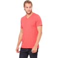 thumbnail image 4 of Bella Canvas Mens Jersey V-Neck Tee, M, Heather Red, 4 of 6