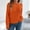 01 Orange, variant on Weiqiqre Women Blouses Fall Long Sleeve Crew Neck Cable Knit Oversized Sweater Top Casual Pullover Trendy Outfits